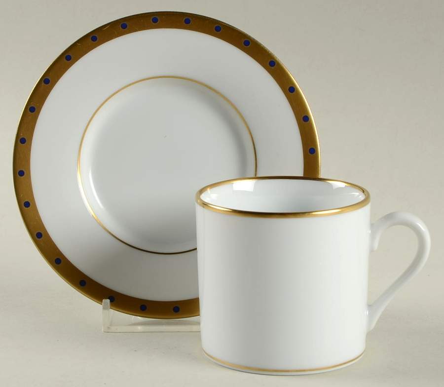 Alexandria Flat Demitasse Cup & Saucer Set by LS Collection-1