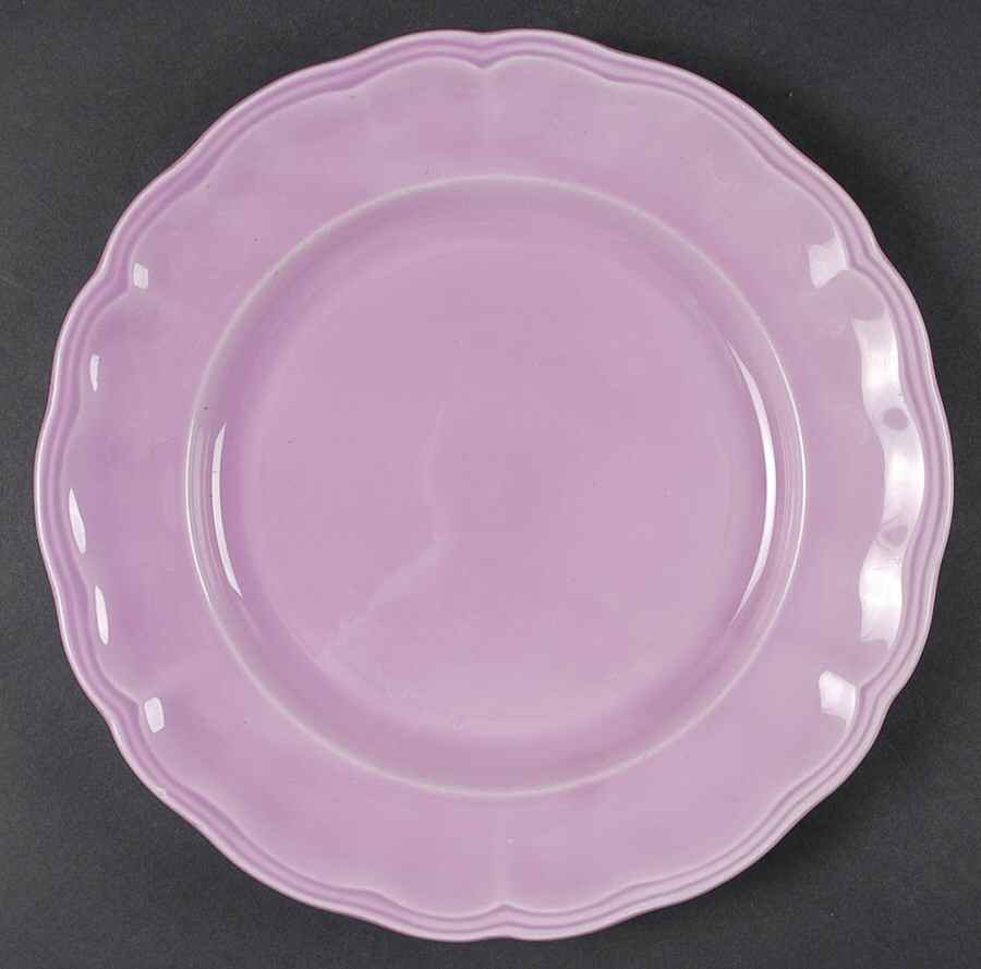 Louis XV Lilac Dinner Plate by Luneville-1