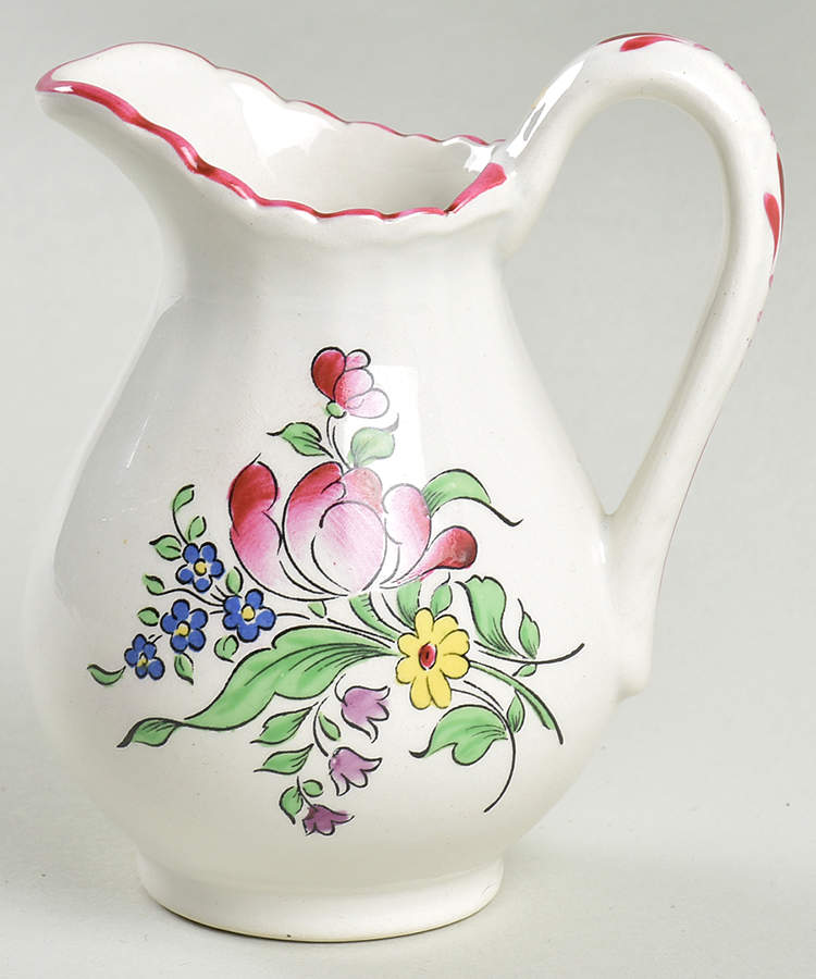 Old Strasbourg (Off White Background) Mini Creamer by Luneville-1