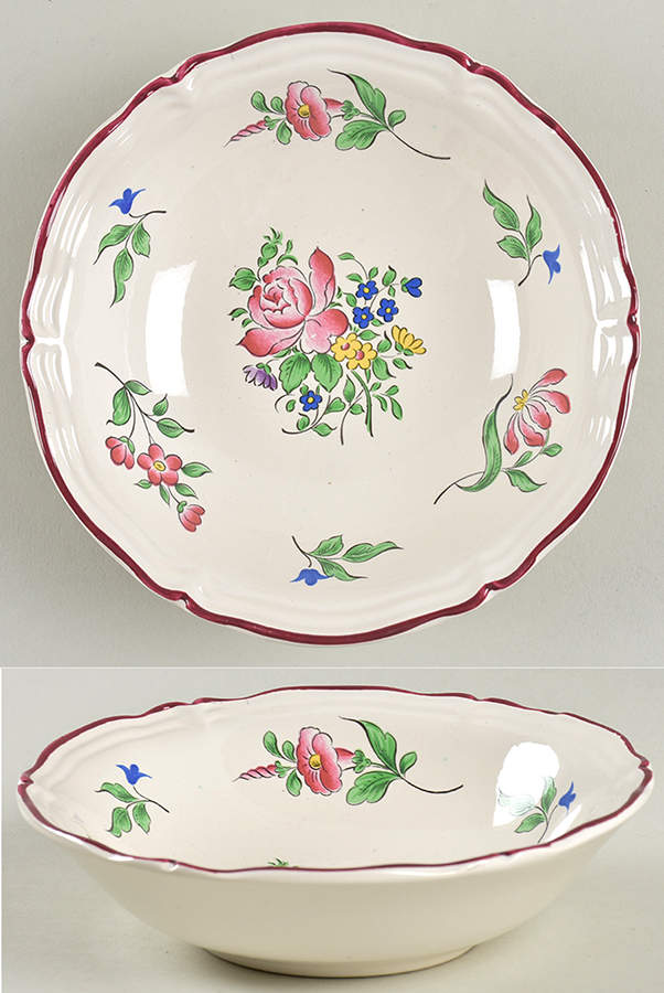 Old Strasbourg (Off White Background) Coupe Cereal Bowl by Luneville-1