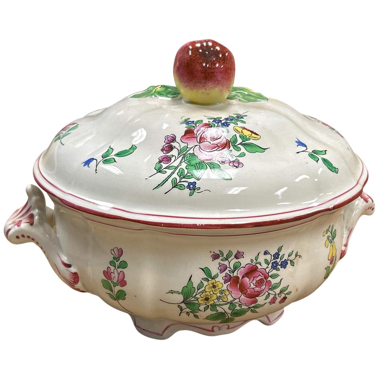 Old Strasbourg (Off White Background) Round Covered Vegetable by Luneville-1