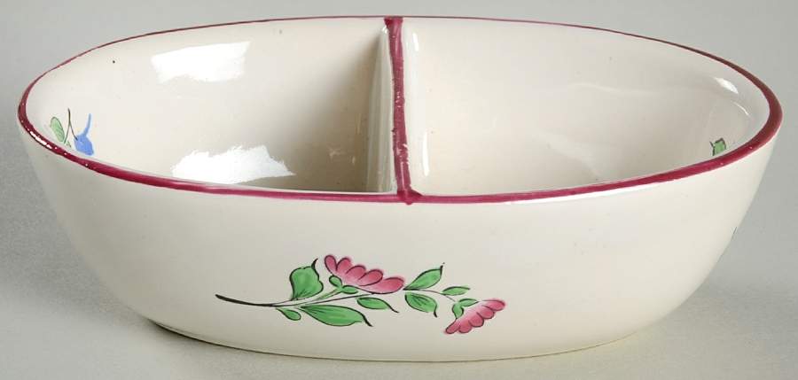 Old Strasbourg (Off White Background) Double Salt Dip by Luneville-1