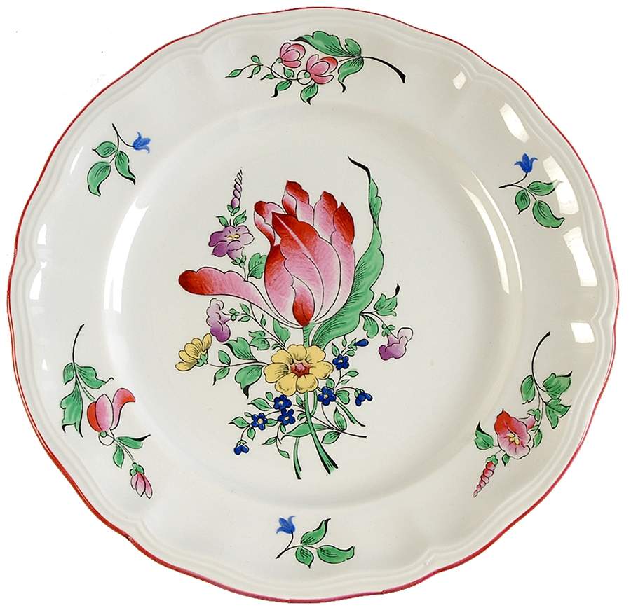 Old Strasbourg (Off White Background) Luncheon Plate by Luneville-1