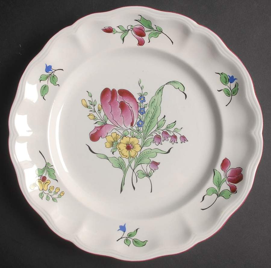 Old Strasbourg (Off White Background) Dinner Plate by Luneville-1