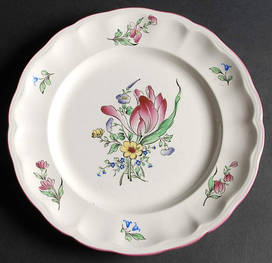 Old Strasbourg (Off White Background) Dinner Plate by Luneville-1