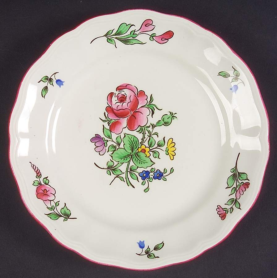 Old Strasbourg (Off White Background) Bread & Butter Plate by Luneville-1