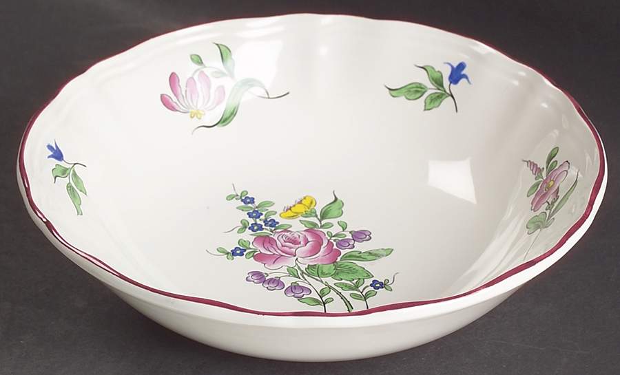 Old Strasbourg (Off White Background) Coupe Soup Bowl by Luneville-1