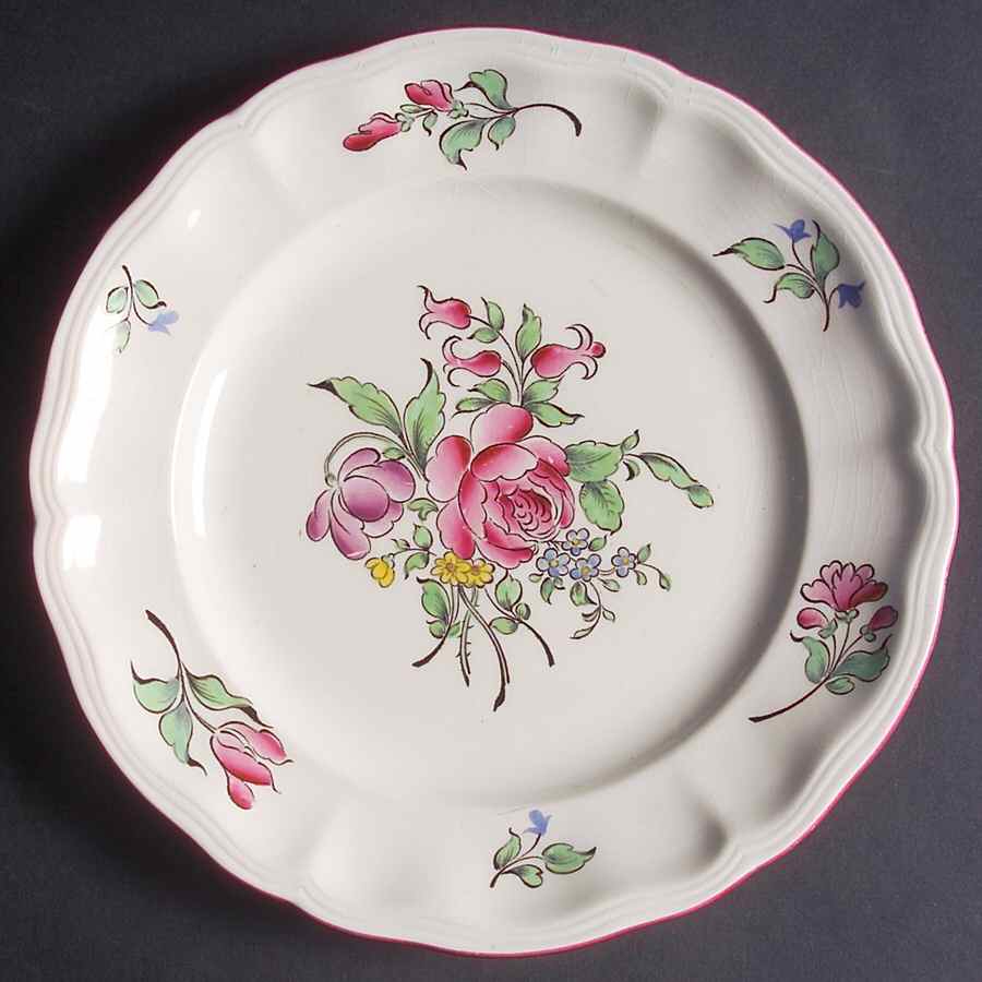 Old Strasbourg (Off White Background) Luncheon Plate by Luneville-1