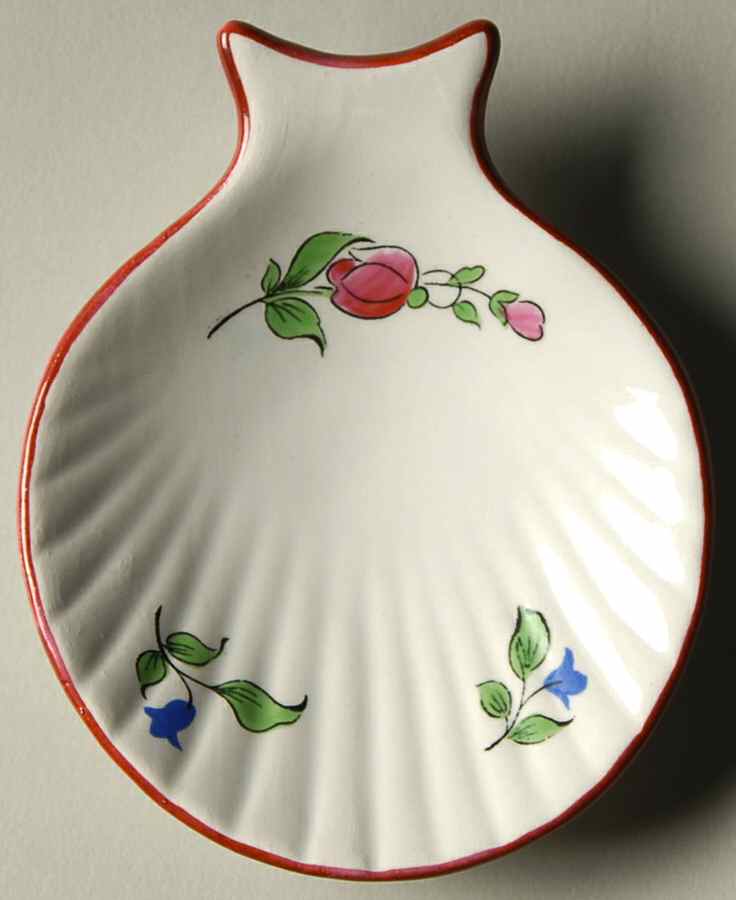 Old Strasbourg (Off White Background) Tea Bag Holder/Spoon Rest by Luneville-1