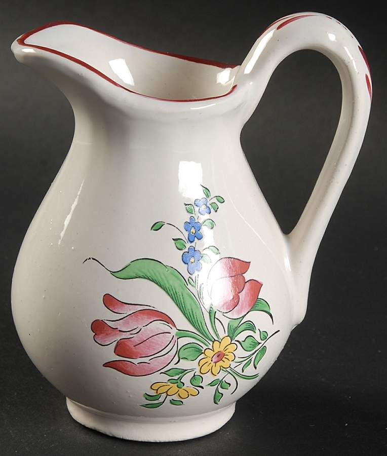 Old Strasbourg (Off White Background) Mini Creamer by Luneville-1