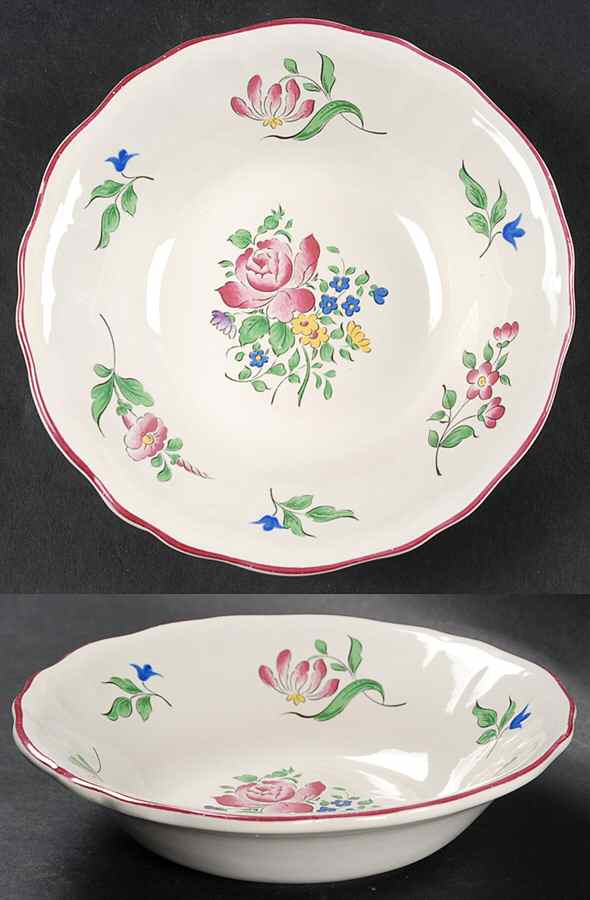 Old Strasbourg (Off White Background) Coupe Cereal Bowl by Luneville-1