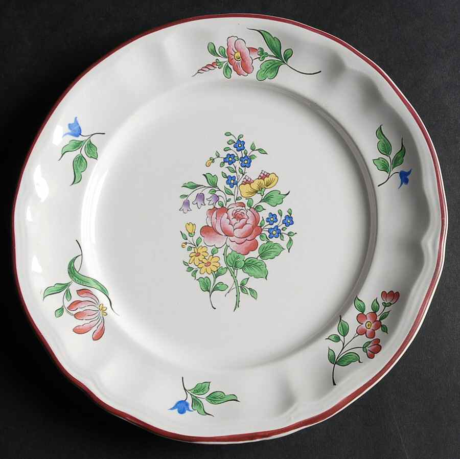 Old Strasbourg (Off White Background) Salad Plate by Luneville-1