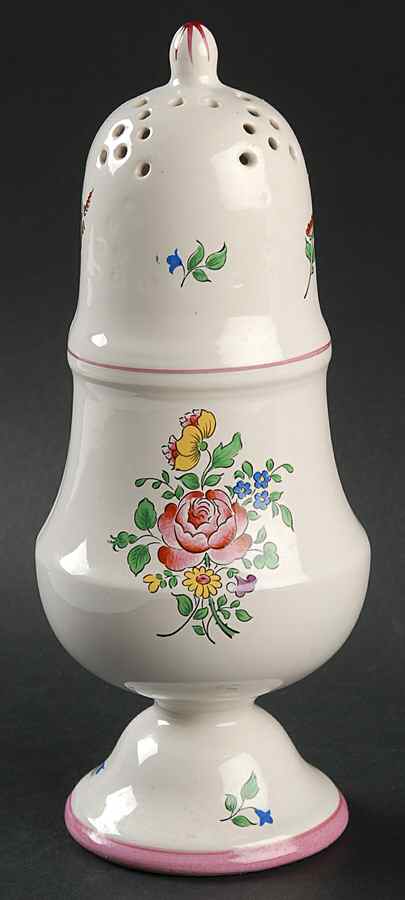 Old Strasbourg (Off White Background) Muffineer (Shaker) by Luneville-1