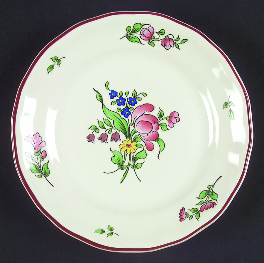 Old Strasbourg (Off White Background) Bread & Butter Plate by Luneville-1