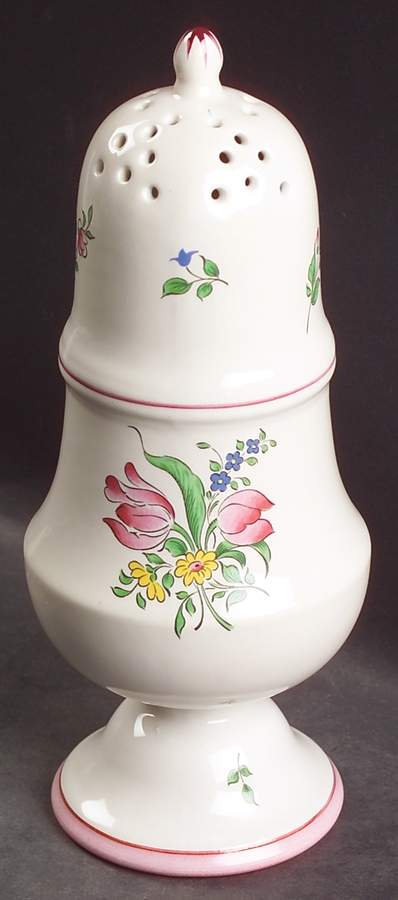 Old Strasbourg (Off White Background) Muffineer (Shaker) by Luneville-1