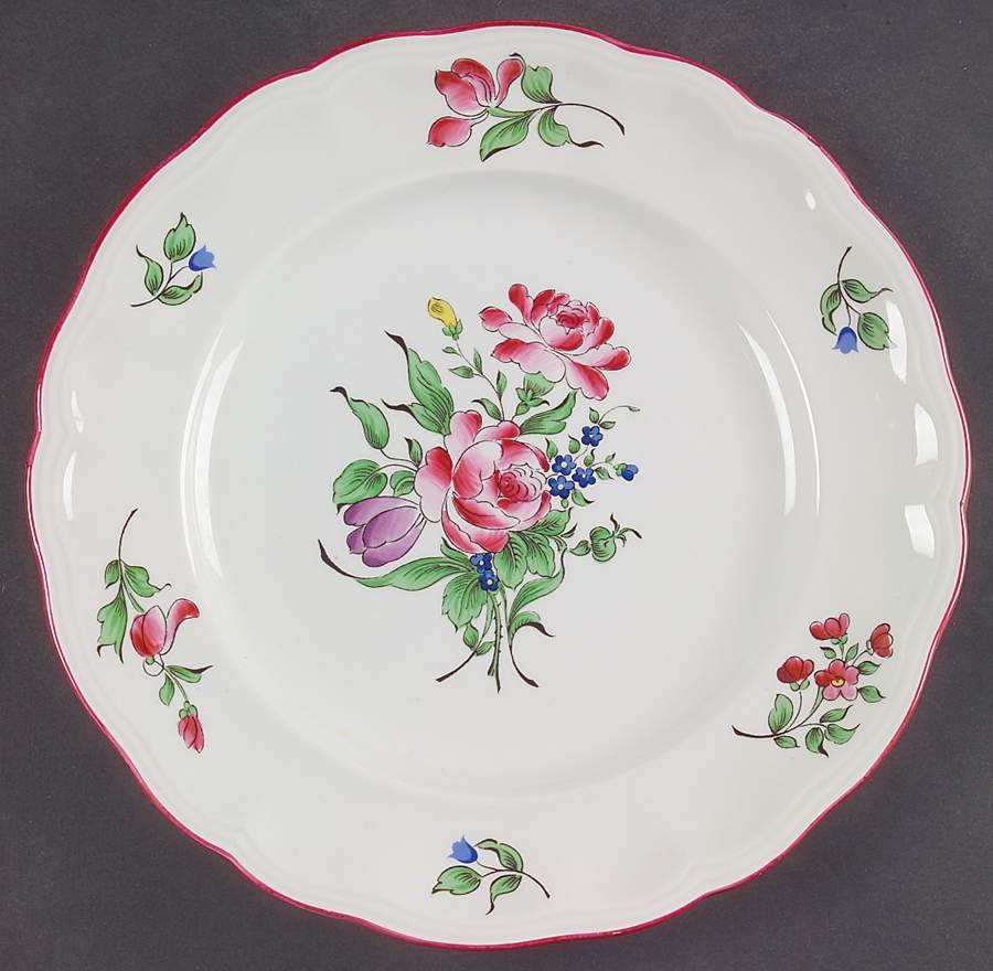 Old Strasbourg (Off White Background) Dinner Plate by Luneville-1
