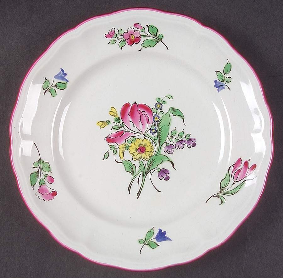 Old Strasbourg (Off White Background) Salad Plate by Luneville-1