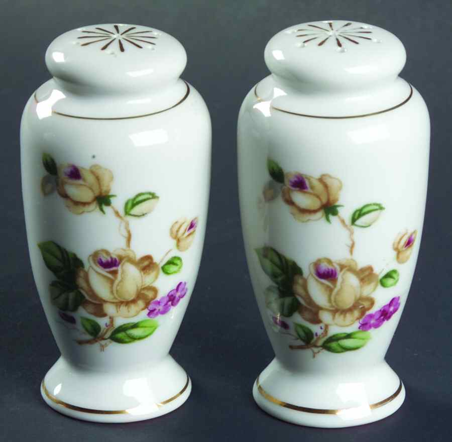 Golden Rose Salt & Pepper Set by Lynmore-1
