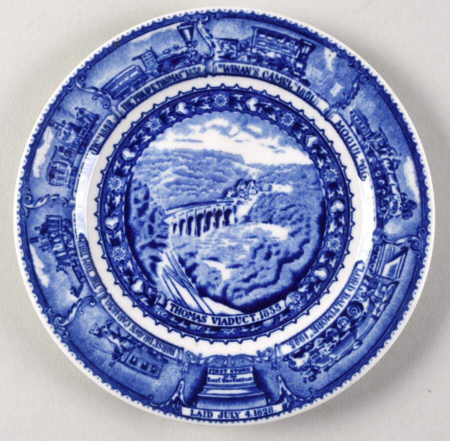 Centenary Colonial (Baltimore and Ohio) Bread & Butter Plate by Lamberton-1