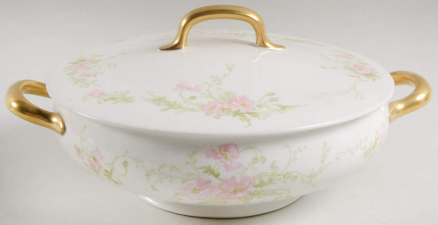 LIO1 Round Covered Vegetable by Limoges Florale-1