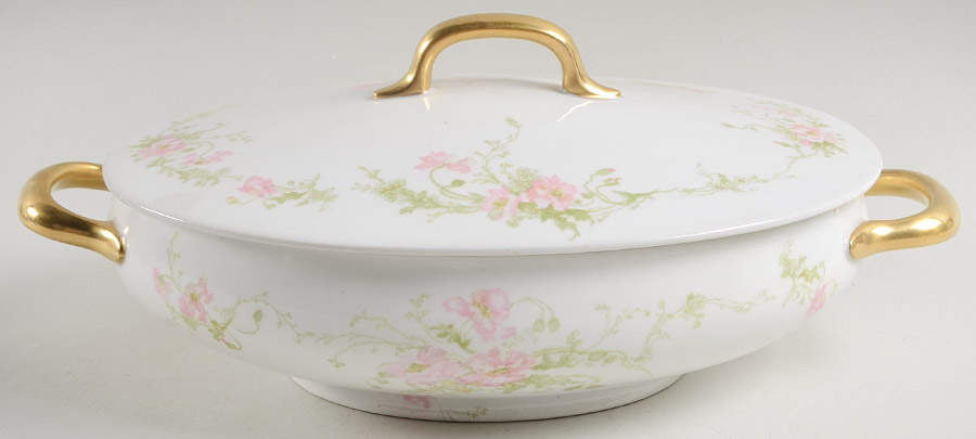 LIO1 Oval Covered Vegetable by Limoges Florale-1