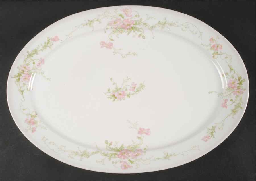 LIO1 16" Oval Serving Platter by Limoges Florale-1
