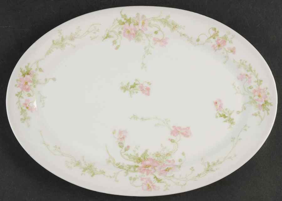 LIO1 11" Oval Serving Platter by Limoges Florale-1