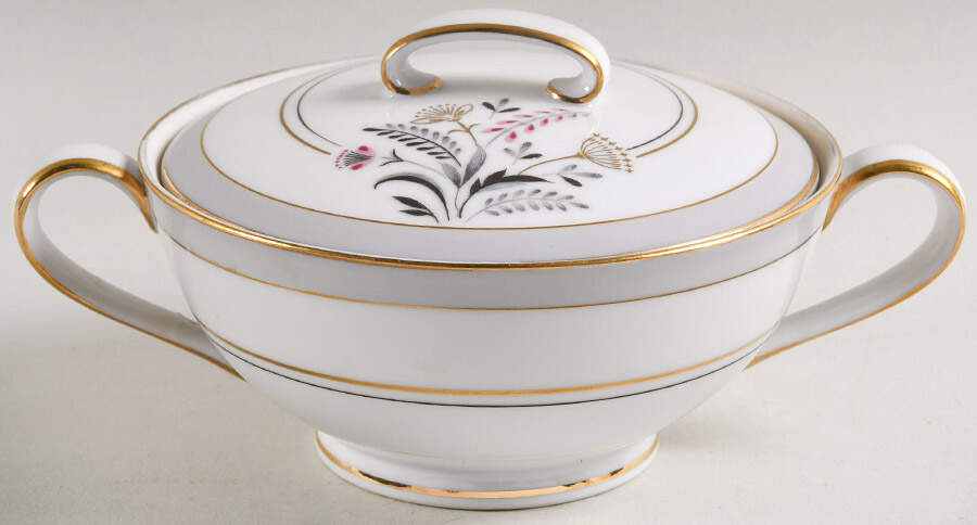 Queen Anne's Lace Sugar Bowl & Lid by Lipper & Mann (L & M)-1