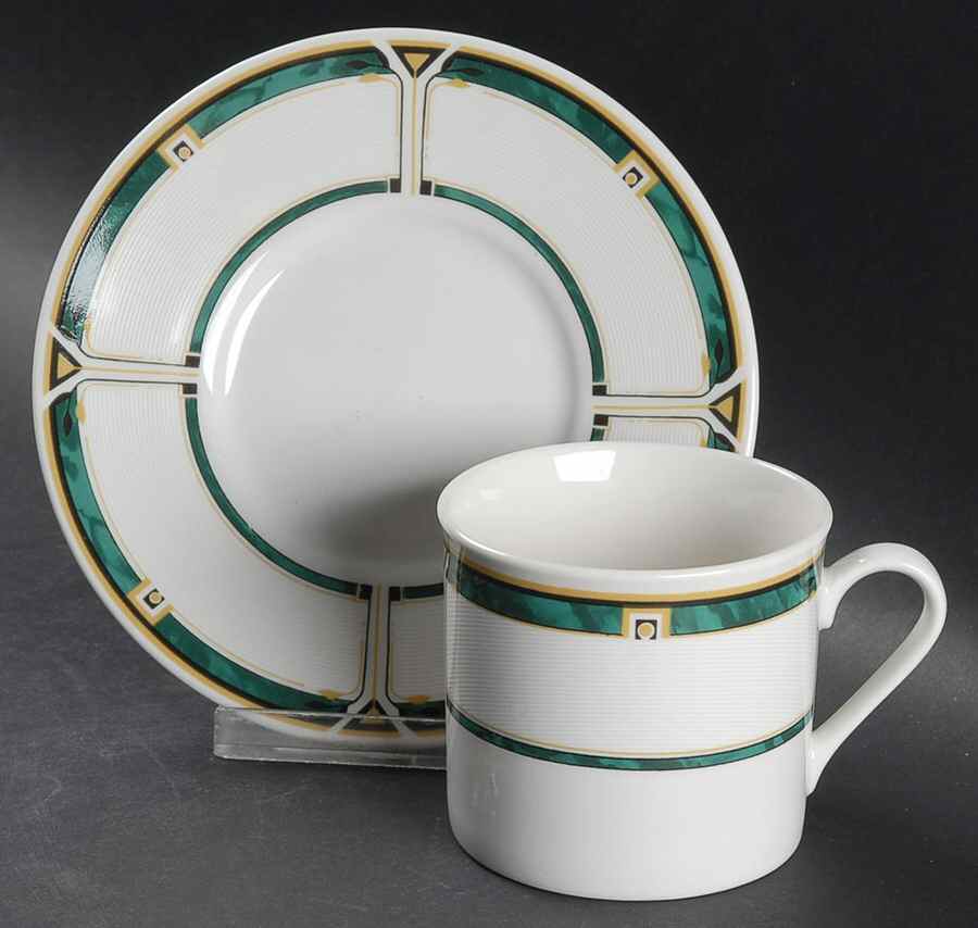 Sofia Flat Cup & Saucer Set by Lynn's China-1