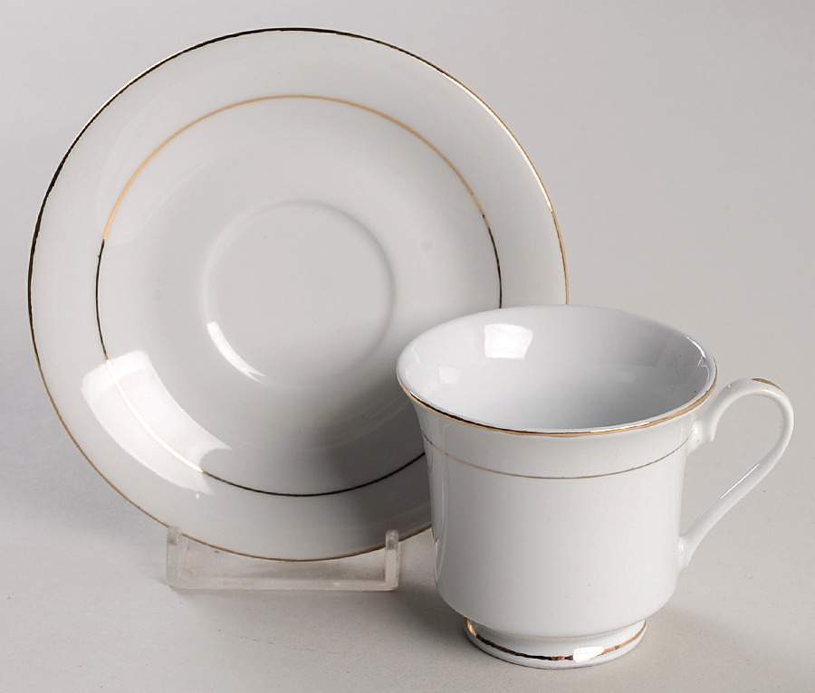 Victoria Footed Demitasse Cup & Saucer Set by Lynn's China-1