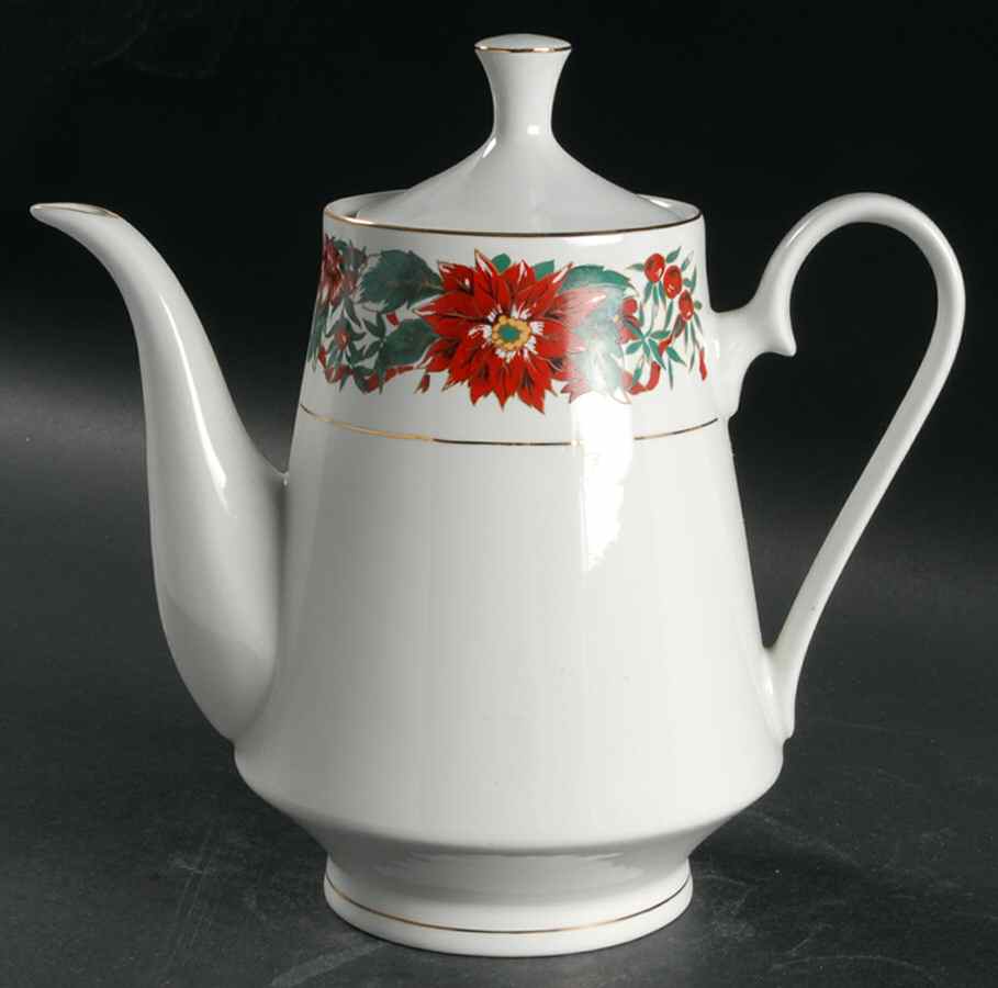 Holiday Cheer Coffee Pot & Lid by Lynn's China-1