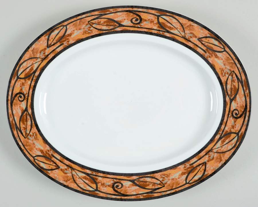 Cafe Java 14" Oval Serving Platter by Lenox-1