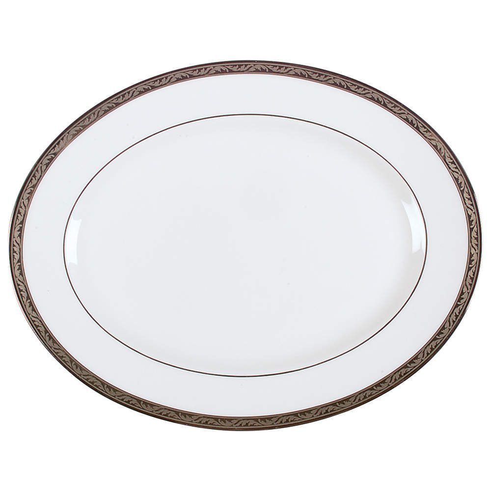 Landmark Platinum 13" Oval Serving Platter by Lenox-1