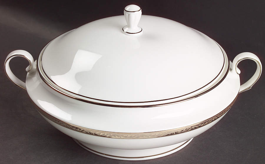 Landmark Platinum Round Covered Vegetable by Lenox-1