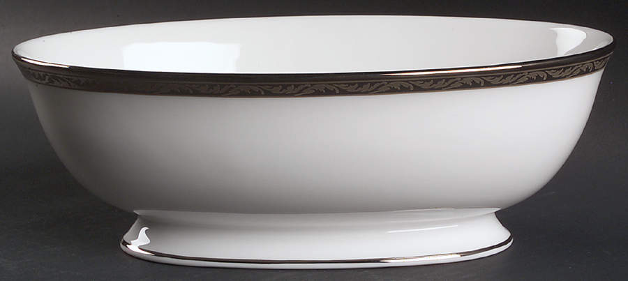 Landmark Platinum 9" Oval Vegetable Bowl by Lenox-1