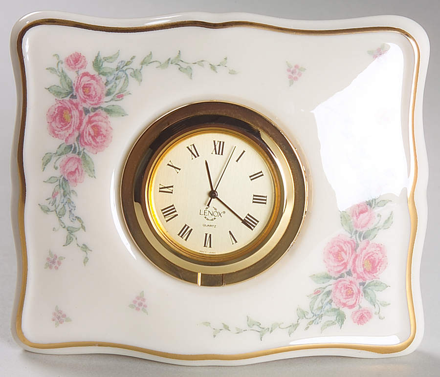 Petite Rose Quartz Clock by Lenox-1