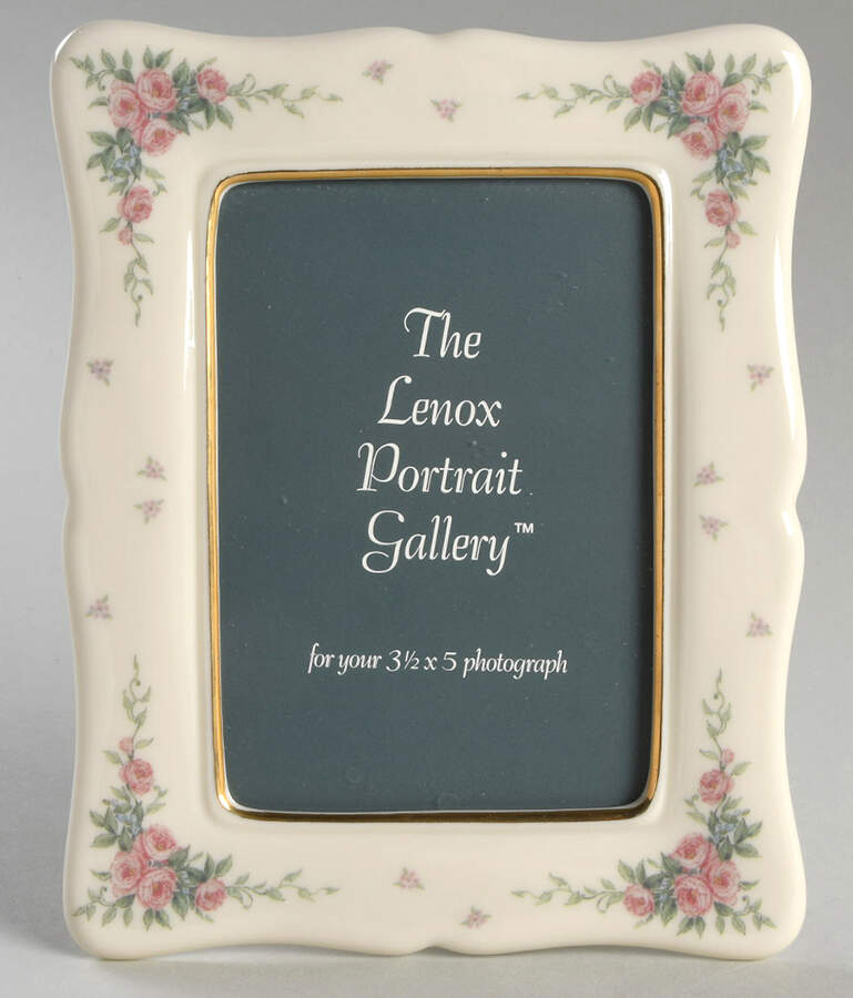 Petite Rose Frame Holds 3 1/2" X 5" by Lenox-1