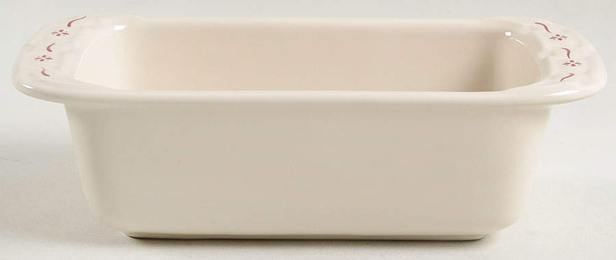 Woven Traditions Red Mini Loaf Pan by Longaberger-1