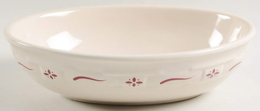 Woven Traditions Red 9" Oval Vegetable Bowl by Longaberger-1