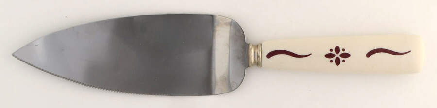 Woven Traditions Red Pie & Cake Server with Stainless Blade by Longaberger-1