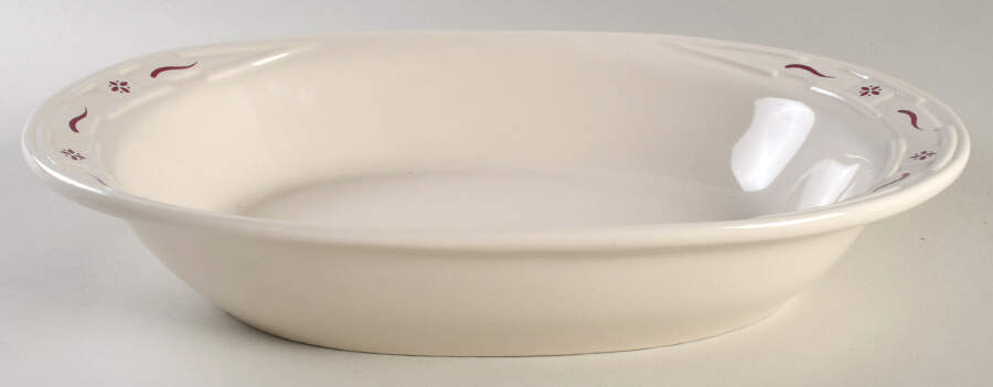 Woven Traditions Red 13" Oval Baker by Longaberger-1