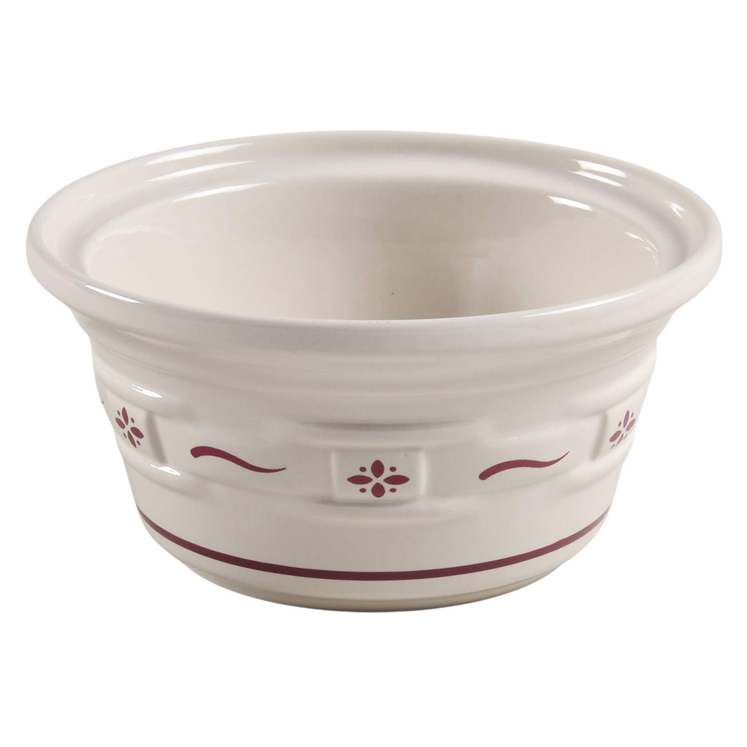 Woven Traditions Red Butter Tub No Lid by Longaberger-1