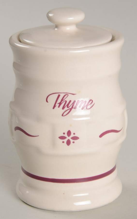 Woven Traditions Red Spice Jar Set Individual Jar & Lid by Longaberger-1
