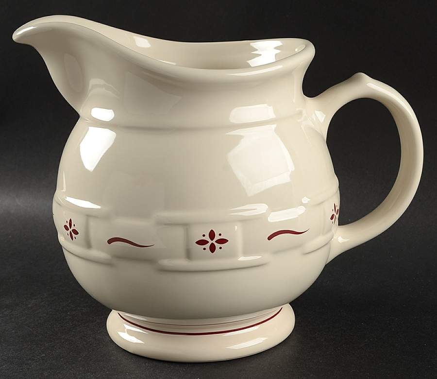Woven Traditions Red 78 Oz Pitcher by Longaberger-1