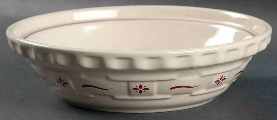 Woven Traditions Red 7" Pie Baking Plate by Longaberger-1