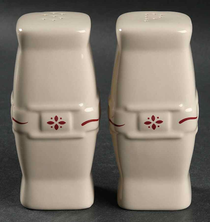 Woven Traditions Red Salt & Pepper Set by Longaberger-1