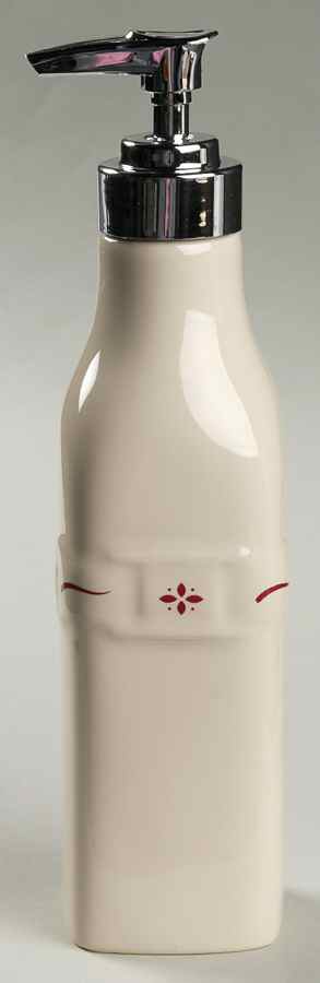 Woven Traditions Red Lotion/Soap Dispenser by Longaberger-1