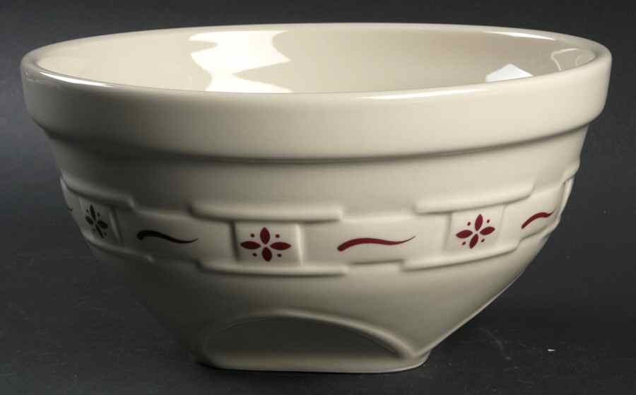 Woven Traditions Red 9" Mixing Bowl by Longaberger-1