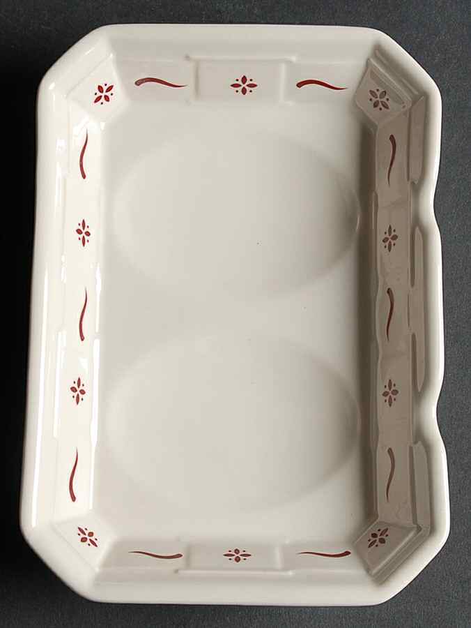Woven Traditions Red Double Spoon Rest/Holder by Longaberger-1