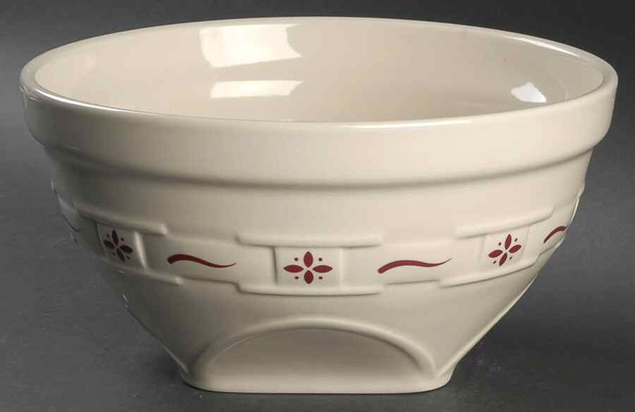 Woven Traditions Red 10" Mixing Bowl by Longaberger-1